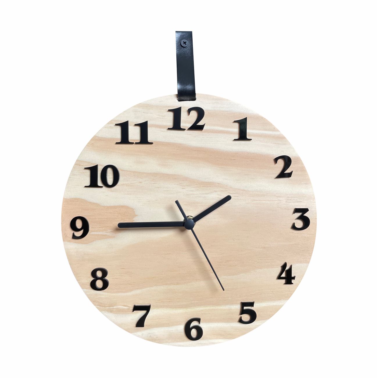 Relógio De Parede Decorativo Madeira Pinus com Números 29cm - Uso Madeira 