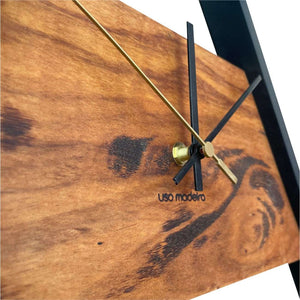 Relógio de Parede em Madeira Grande 50cm Design Industrial - Muiracatiara