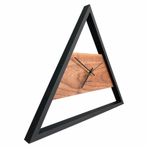 Relógio de Parede em Madeira Grande 50cm Design Industrial - Jequitibá - Uso Madeira 