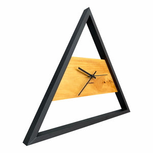 Relógio de Parede em Madeira Grande 50cm Design Industrial - Garapeira - Uso Madeira 