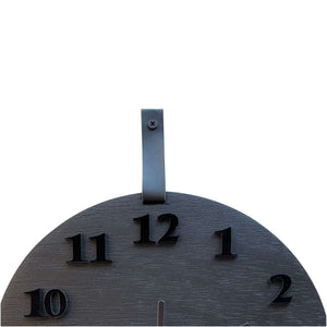 Relógio De Parede Decorativo Preto com Números Preto 30cm